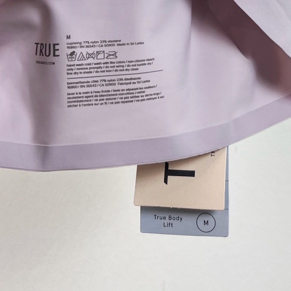 NWT True & Co Women's True Body Lift Scoop Adjustable Strap Bra in Lilac Mist - Picture 7 of 9